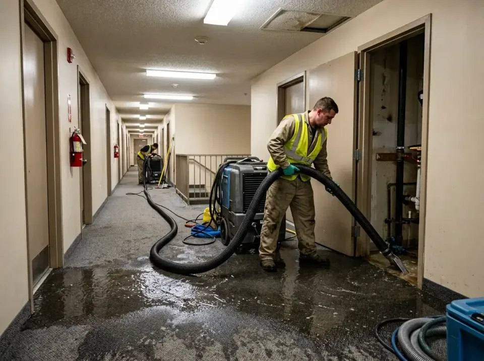 multi-unit-apartment-hallway-f-005 — frequently asked questions, Emergency Burst Pipe Water Extraction & Removal in West Ber…